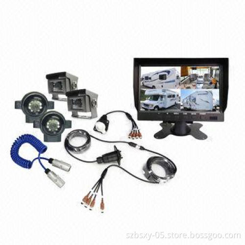 3G GPS Mobile DVR Recording System with Rear-view Waterproof Camera and Monitor